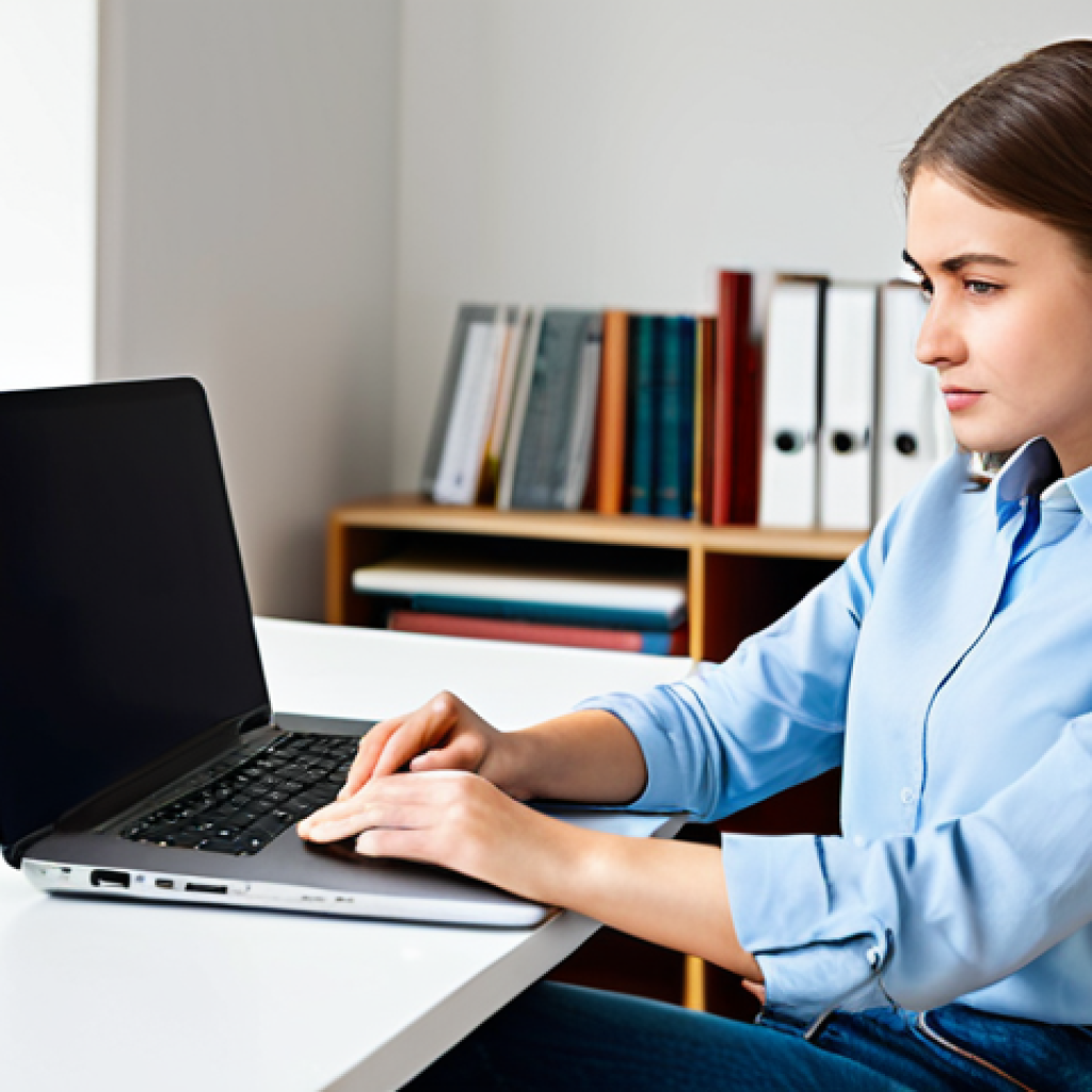 The Aspiring IT Professional**

A young professional, fully clothed in a modest business casual outfit (jeans and a button-down shirt or blouse), sitting at a desk with a laptop, surrounded by books and online course materials. The setting is a clean, modern home office. Focus on a determined and focused expression. safe for work, appropriate content, perfect anatomy, natural proportions, professional, fully clothed, modest, family-friendly. The image should evoke the feeling of diligent study and career preparation. well-formed hands, proper finger count, natural body proportions.

**