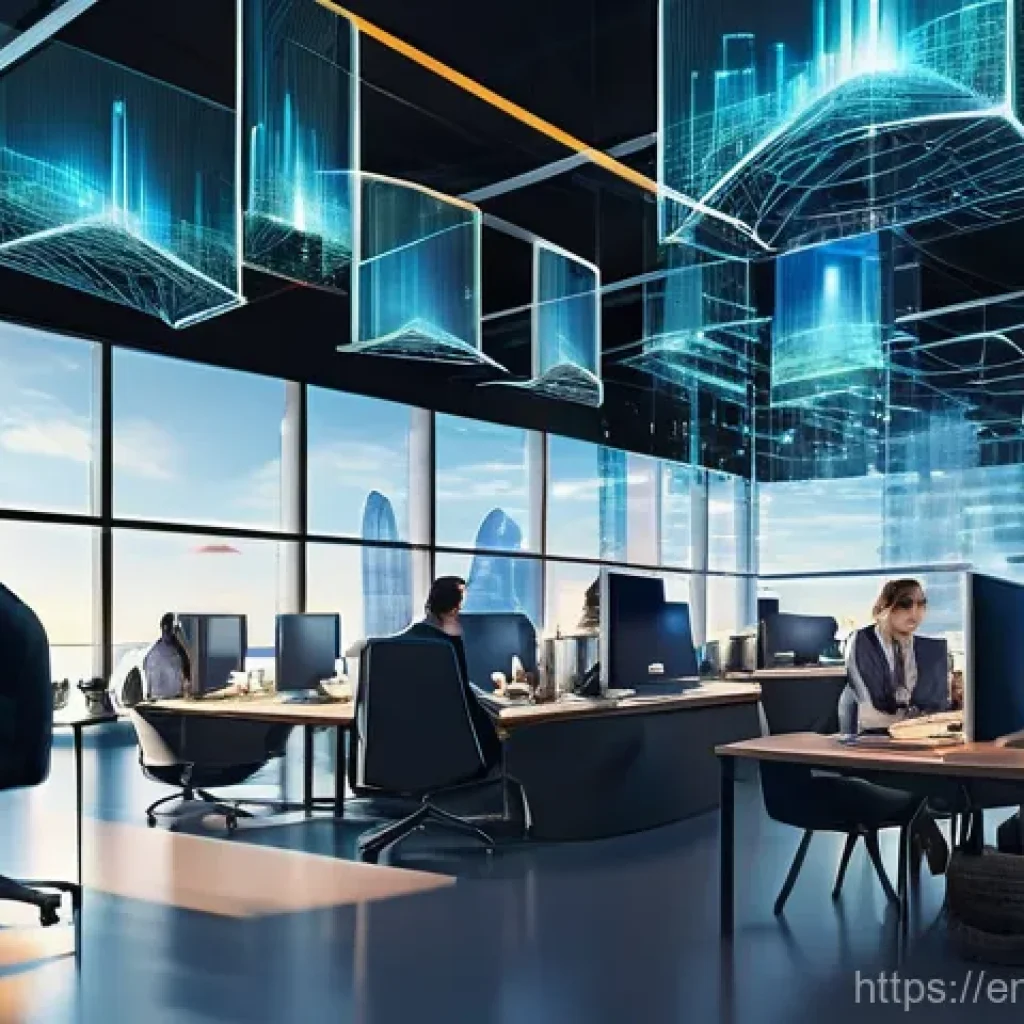 정보보안 실무와 연계된 데이터 유출 방지 기술 - **Prompt:** A dynamic, high-tech digital art rendering of a sprawling, interconnected global network...